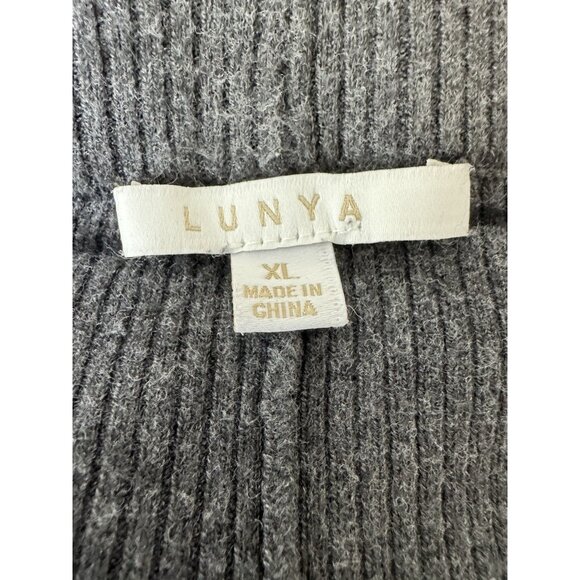 Lunya Women’s Cozy Cotton Silk Ribbed Legging In Restful Grey Heather Size XL - Picture 6 of 8